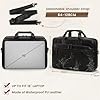 RAINSMORE Messenger Bags for Men Briefcase Waterproof Leather Laptop Bag 16 Inch Vintage Shoulder Satchel Bag for Work Office Business College Black #1