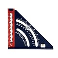 Folding Triangle Square Ruler, Goniometer Triangle Square Ruler with Base, Magnet Woodworking Extendable Layout Tool, Measuring Tool for Carpentry Construction