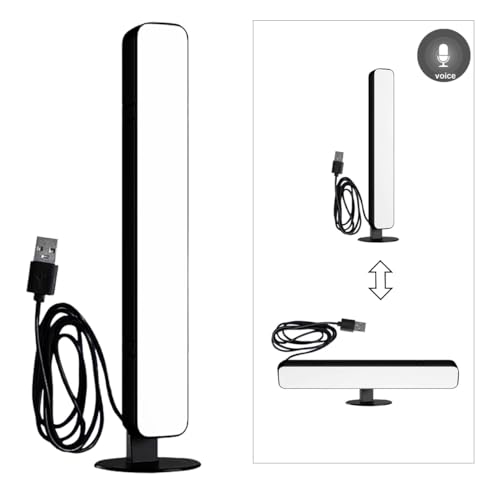 Baiyanor USB Voice Control Table Lamp Without WiFi, Sound Activated Desk Lamp Internet-Free...