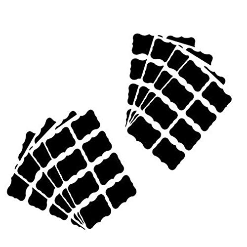 Hebudy Etiquetas de pizarra Pegatinas de pizarra Pegatina pizarra Etiquetas de tarro 108 piezas Cover