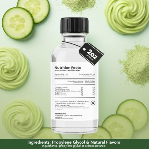 Image of Dolce Flav Cucumber Extract, Natural Flavors, for Drinks, 2oz