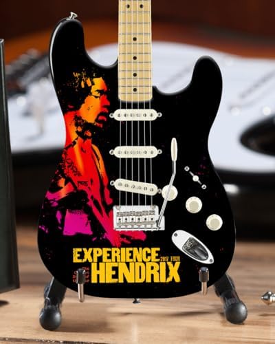 AXE HEAVEN 2017 Limited Edition Experience Hendrix Tour Fender Strat Mini Guitar, 10-Inch, Black image 4