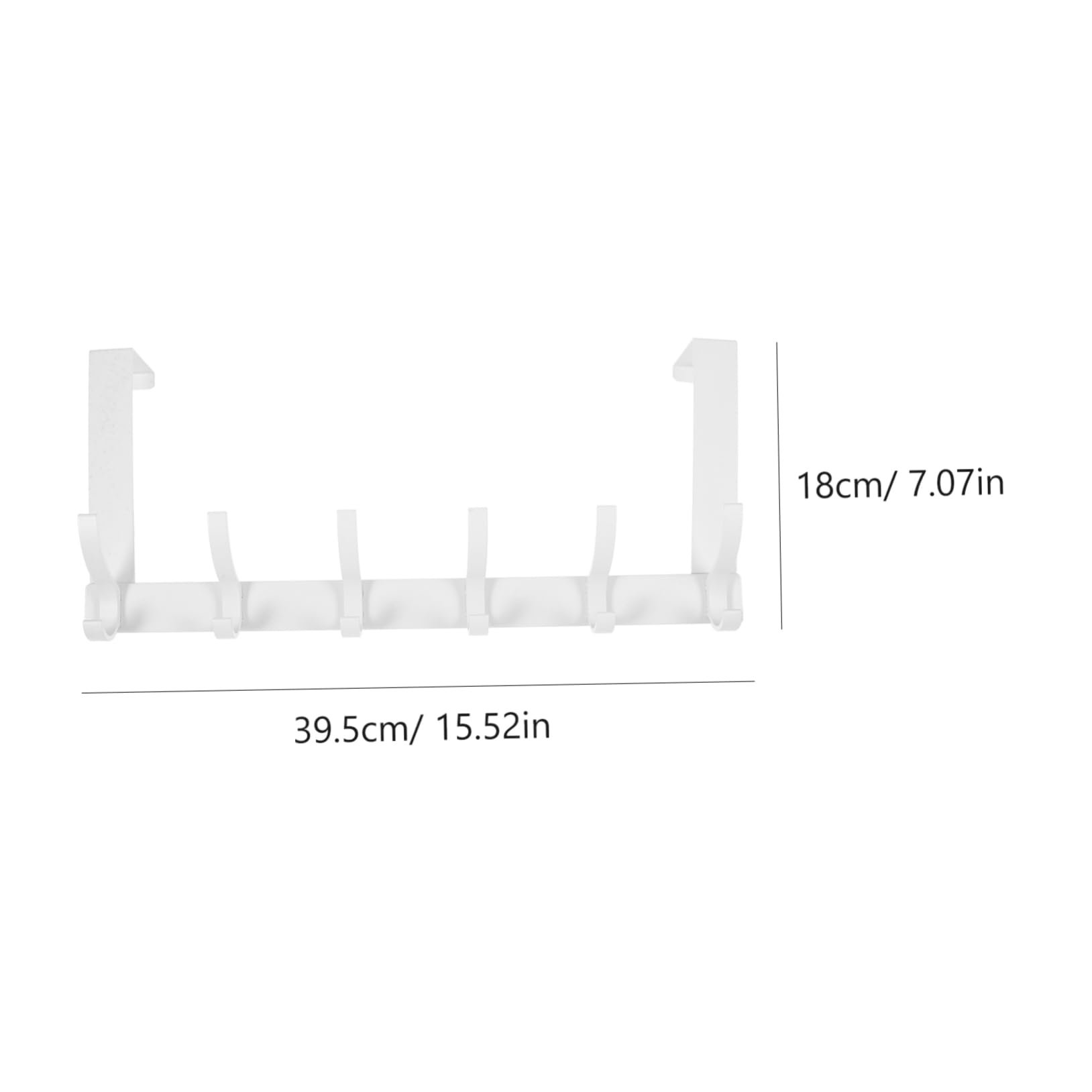 HOMOCONO Door Hook Over The Door Rack Over The Door Hanger Hanging Clothes Rack Door Hanger Hook for Towels Medal Hanger Display Over The Door Organizer Hat Hook Hooks Space Aluminum White