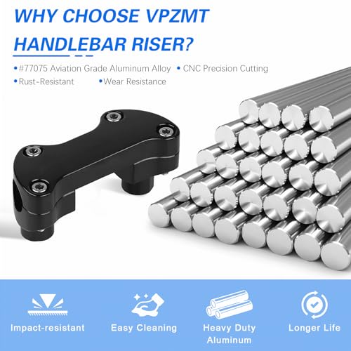 Image of 1.25 inch Handlebar Riser Top Clamp Kit 1.5 Inch Tall for Harley Sportster Dyna Touring Street Glide Electra Glide Softail Street Bob Fat Boy Fat Bob Low Rider XL 883 1200 (Height: 1.5 inch, For 1.25 inch Bar)
