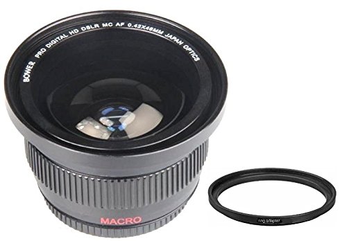 Bower 0.42x Wide Angle Fisheye Lens for Canon Vixia HF R800 R700, HF