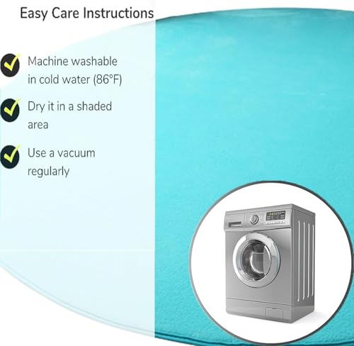 Tapis rond moderne lavable pour solutionner l'entretien du salon et de la chambre
