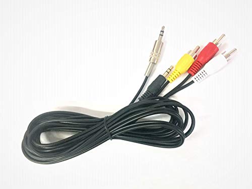 Wennow 3.5mm AV Cable for Portable DVD Player to Big Screen TV Compatible with Sony DVP-FX810 Sony DV-PFX970 Sony DVP-FX820 Sony DV-fx950 / dv-fx730 / Dv-FX Model