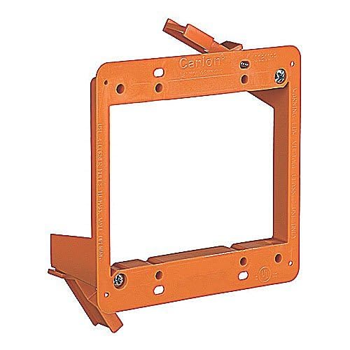 SC200RR 2-Gang Low-Voltage Mounting Bracket, Non-Metallic, Orange, Old-Work Design for Retrofit Applications