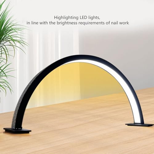 Lampe LED demi-lune 22 pouces pour extensions de cils et table manucure - 3