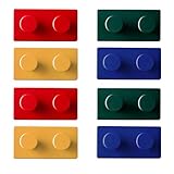 OULIGET Plastic Creative Adhesive Coat Hook,4 Pieces Interesting Hook for Coat, Scarf, Hat, Towel,Key, Bag, Utility Hook for Wall Hanging Decorations,4 Colors.