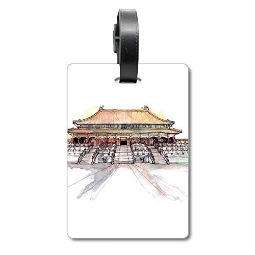 Étiquette valise voyage Forbidden City sécuriser bagage Pékin avion