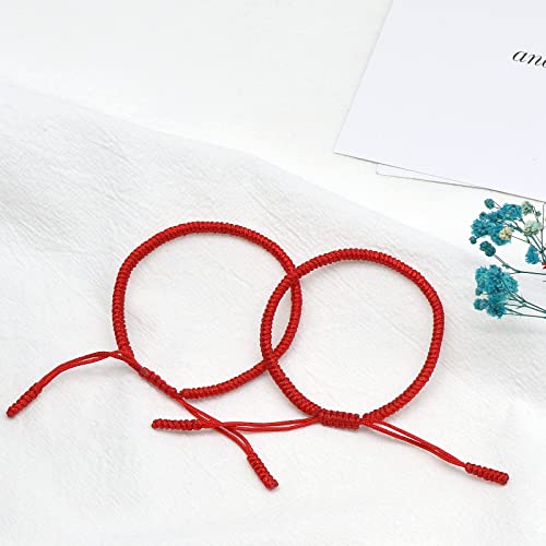 Red String Bracelets Couples Gifts for Boyfriend and Girlfriend Handmade Red String of Fate Bracelets Kabbalah Protection Good Luck Simple Matching Bracelets for Lover Women Men3