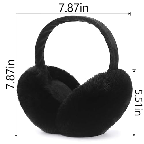 LCXSHYE Winter Faux Fur Ear Muffs Warm and Cute for Women and Girls