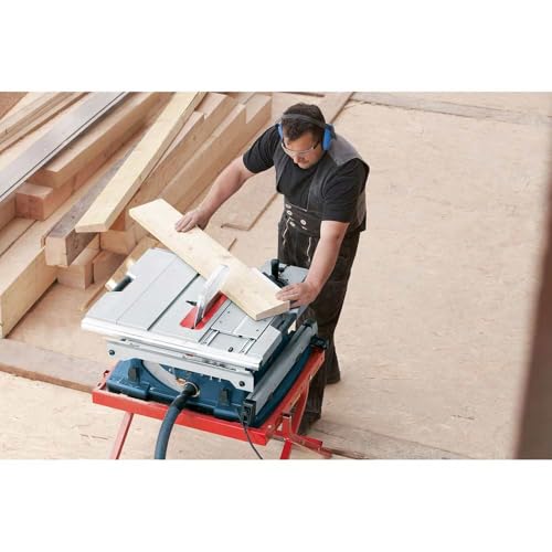 Bosch Professional Table Saw GTS 10 XC (incl. Dust Extraction Adapter, Storage for Additional Saw Blade, Parallel Guide, Push Stick, Angle Guide, Circular Saw Blade)