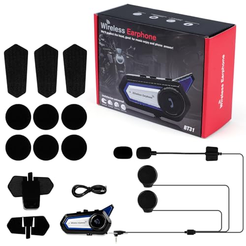 TKSE Auriculares Casco Moto BT31