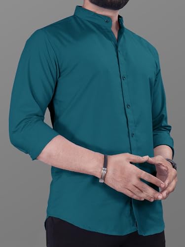 Image of Noble Monk Men's Pure Cotton Regular Fit Formal Shirt |Full Sleeve Men's Shirt