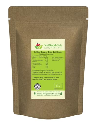 1kg Organic Goji Berries Raw 100% Natural (1kg)