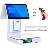 ▶【Système de point de vente tout-en-un】Ce terminal de point de vente compact intègre les fonctions de pesage, d'encaissement, d'impression de reçus et de lecture de codes-barres, éliminant ainsi le besoin de périphériques supplémentaires. Il simplifie le passage en caisse, désencombre le bureau et améliore l'efficacité jusqu'à 40 % par rapport aux méthodes traditionnelles