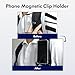 Magnetic Clip Phone Holder, Backpack Phone Holder with Safety Strap, Hiking/Climbing/Outdoor/Logistics/delivery Worker