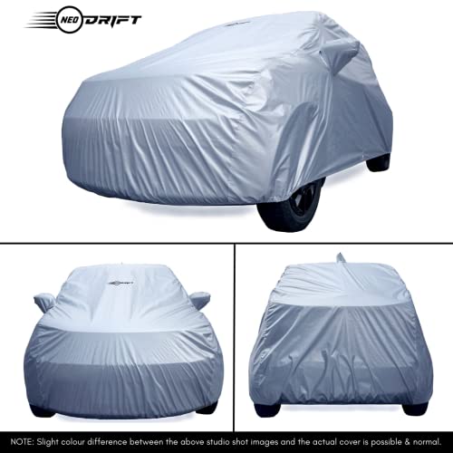 Image of Neodrift 'SilverTech' Car Cover Suitable for Mercedes-Benz GLE 300D (100% Water Resistant, Tailored Fit, All-Weather Protection & Breathable Fabric) Colour - Silver