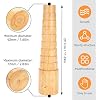 Cyrank Wooden Step Bracelet Mandrel, Ring Sizer Measuring Tool Oval Sizing Wrapping Tool Jewelry Ring Sizer Mandrel for Jewelry Finger Ring Making
