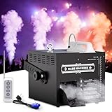 Osusuent 1500W Macchina del Fumo con Telecomando,Macchine Fumo Portatile Serbatoio con 3 Litri,Riscaldamento 3 Minuti,per Feste,Matrimoni,Discoteca,Matrimonio,Effetti su Palco Spettacolo