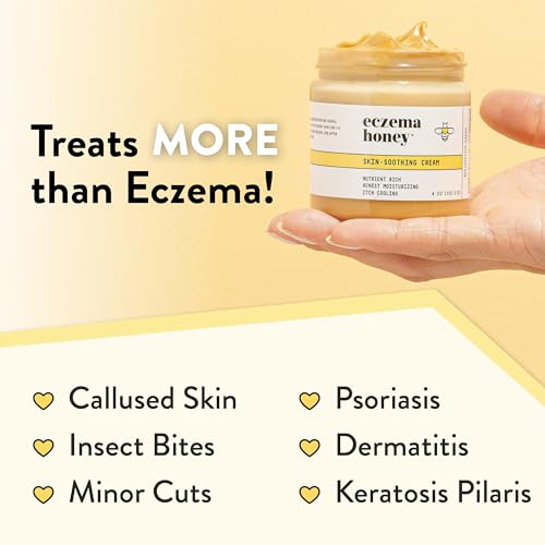 ECZEMA HONEY Original Skin-Soothing Cream - Organic Hand & Body Relief Natural Lotion for Dry Itchy Irritable Skin 4 Oz - Image 6