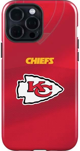 Skinit Impact Phone Case Compatible with iPhone 16 Pro Max - Officially Licensed NFL Kansas City Chiefs Team Jersey Design