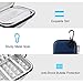 Lacdo Hard Drive Carrying Case for Western Digital WD Elements/WD My Passport/WD My Passport Ultra Portable External Hard Drive HDD 1TB 2TB 4TB 5TB USB 3.0 Protective Storage Travel Bag, Blue