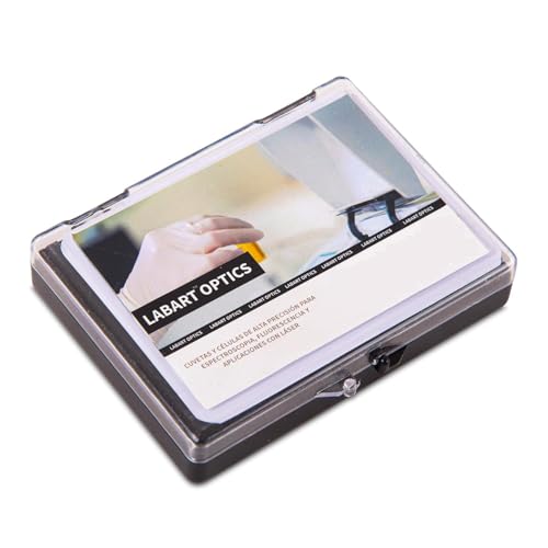 Image of LABART Glass Cuvette (Pathlength: 30mm, Volume: 10.5ml with PTFE Cover, Spectrophotometer) Set of 2 Pcs with Transmission Certificate