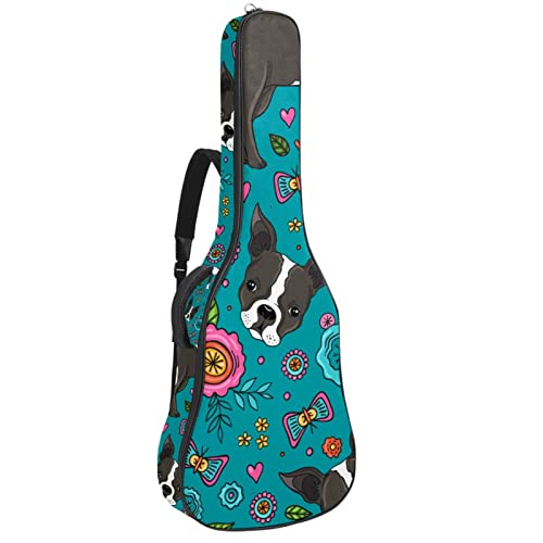 Sac à dos guitare acoustique housse imperméable rouge guitare classique souple