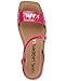 KARL LAGERFELD Paris Women's Miram Flat Strappy Sandal with Logo, Hot Pink, 7