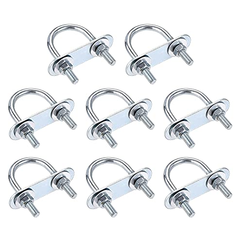 uxcell Round U-Bolts 8 Sets 1.06