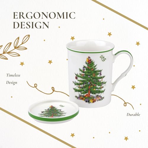 Set de 2 Mugs y Posavasos Christmas Tree Spode 12 Oz miniatura 7