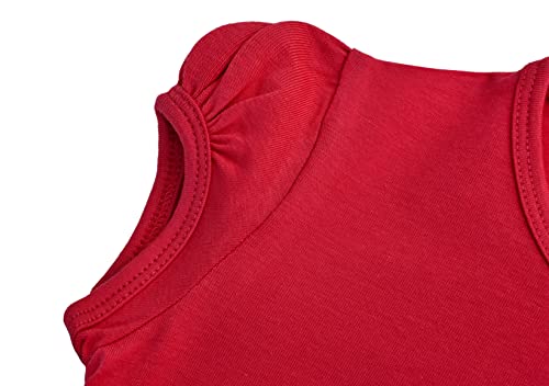 Image of Lilax Girls Short Puff Sleeve Cotton T-Shirt, Toddler & Little Girls Top | 95% Cotton Puff Sleeve Tee; Crewneck, Short Sleeve; Toddler & Girls Sizes 2T-12; for School, Play & Everyday; Machine Wash