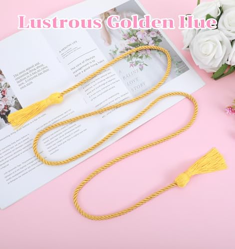 67 Inch Gold Rope Belt, Tie Belts for Women, Rope Belts Women Skirt Dress (Gold)4
