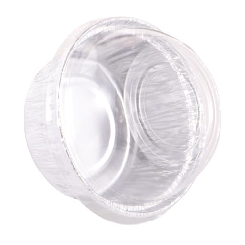 LEDMOMO �ϔM�A���~�z�C���{�E�� 130ml �v���X�`�b�N�W�t�� 20�Z�b�g �o�[�x�L���[�g���C ��e�� ���� �I�[�u���Ή� ���O�����p�g���̂ėe��