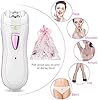 Epilatore Viso Donna Epilatore Elettrico Depilatore Sopracciglia per Viso Inguine Corpo Bikini Gamba Ascella e Zone Sensibili, Cordless & Ricaricabile, Set di Pinzette
