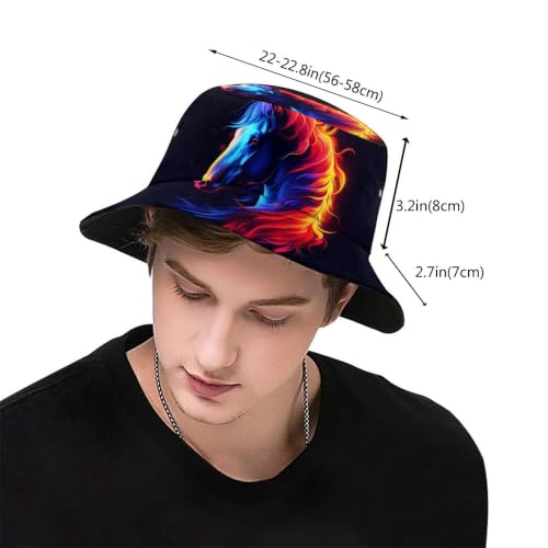 Image of Bucket Hat for Women Men, Fashion Print Outdoor Beach Hat Packable Sun Cap for Travel Hiking