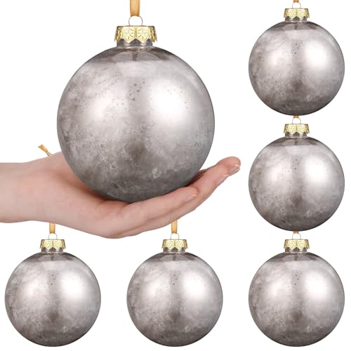 VioraWhite 12 Pcs 4 Inch Large Christmas Mercury...