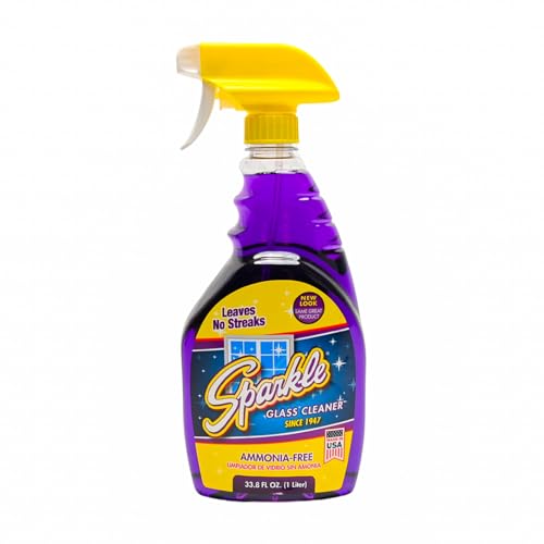 Sparkle Glass Cleaner, Ammonia-free, 33.8 oz. (Pack of 1)