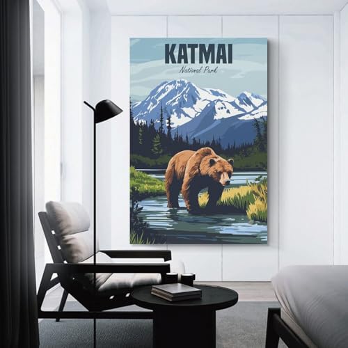 Œuvres d'art Katmai National Park sur toile pour s'évader au quotidien dans son salon