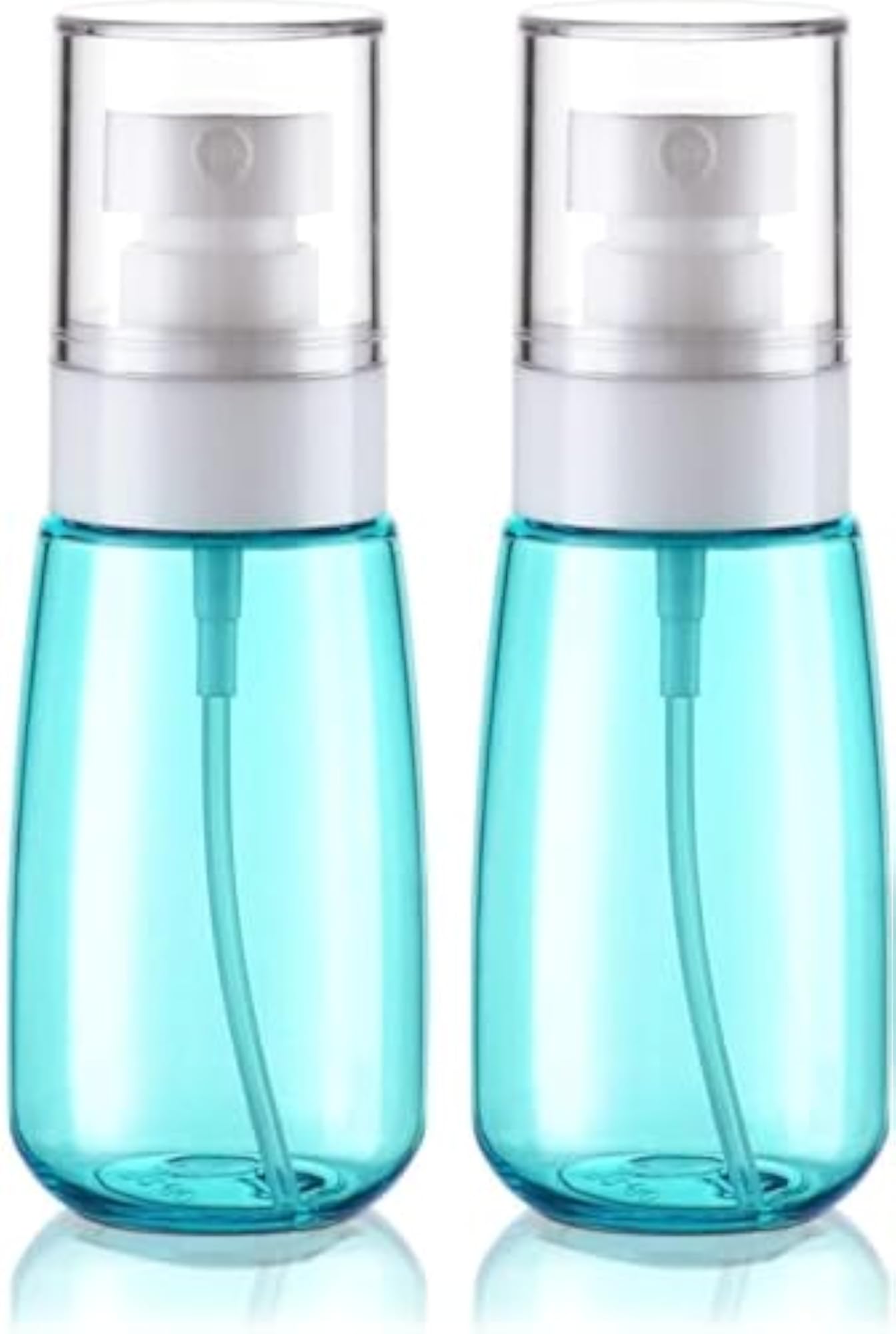 Pack of 2 Small Travel Spray Bottles, 60ml