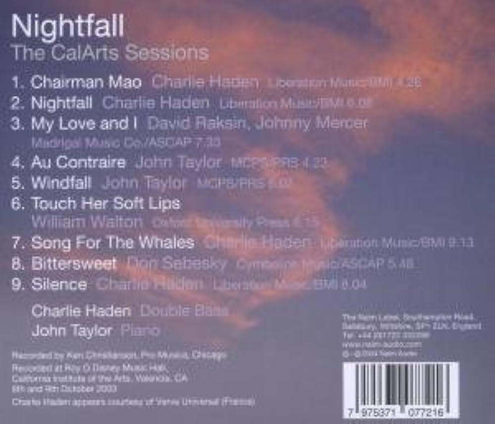 nightfall charlie haden john taylor レコード Nightfall: Charlie Haden and John Taylor: Amazon.ca: Music