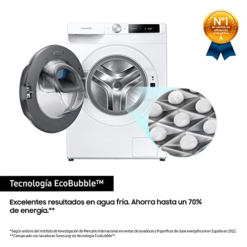 Samsung WW90T684DLE/S3 Addwash Series 6 Washing Machine with Ecobubble Technology, Digital Inverter and Artificial Intelligence, 9 kg, White - Image 6