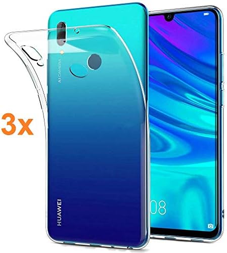 REY Pack 3X Case Flexible Silicone TPU for Huawei Y6 Prime 2019 / Honor 8A, Ultra Thin 0.33mm, Crystal Clear