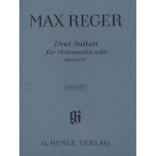 Reger, Max - Three Suites, Op 131c For Cello URTEXT Published by G Henle Verlag      Sheet music