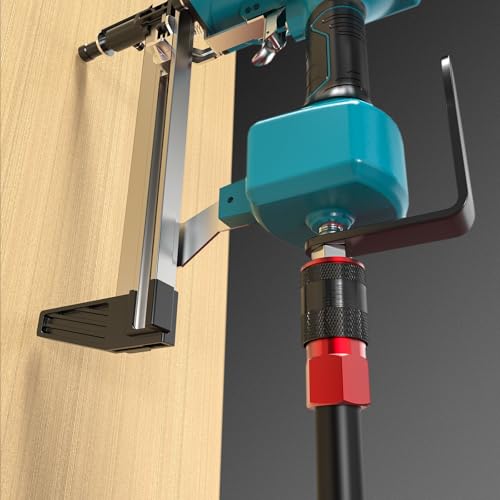 GASHER Pneumatic Tool Rafter Hook Hanger with 1/4" NPT Swivel Air Fittings, 1/4" & 3/8" Brass Bushing, Easy Install Hooks L Shaped Hook For Air Nailer, Air Blow Gun 2Pcs