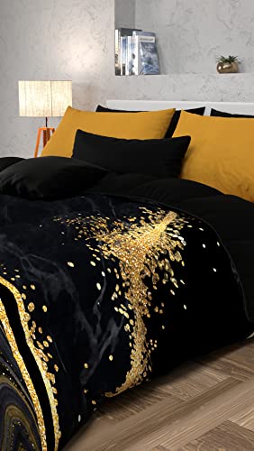 PETTI Artigiani Italiani - Trapunta, Piumone Invernale, Trapunta Invernale, Trapunta Matrimoniale Double Face Tinta Unita e Stampa Digitale Marble 07, 100% Microfibra Anallergica, Made in Italy - Image 4