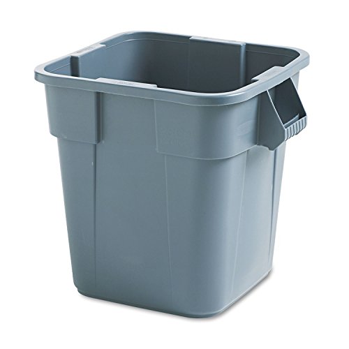 RCP3526GRA - Brute Container, Square, Polyethylene, 28 Gal, Gray